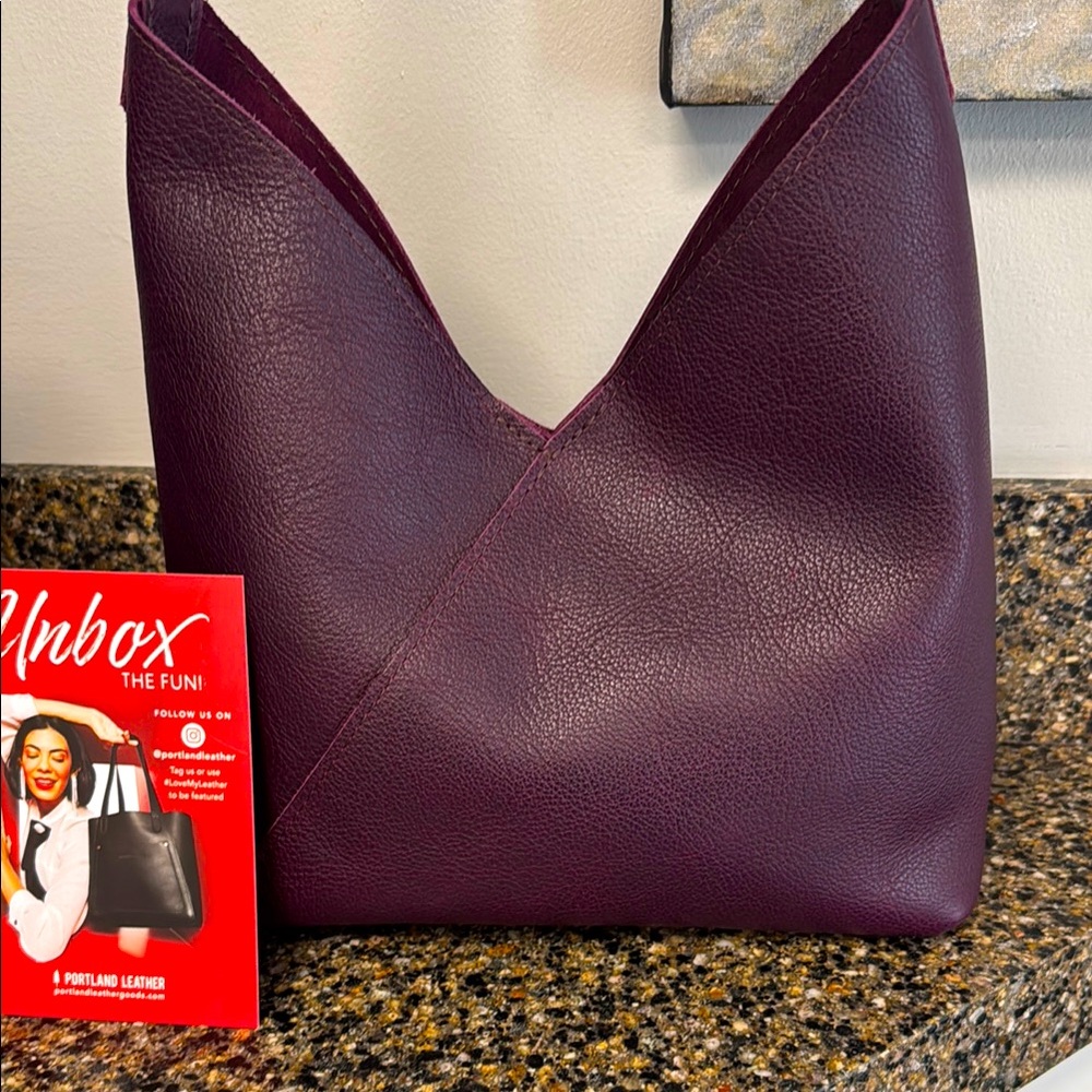 Portland Leather Naomi Large Plum